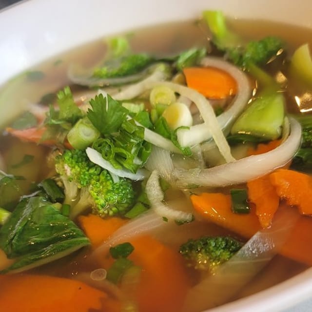 9. Pho Vegetable (Pho with Mix Vegetable).