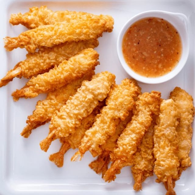 Shrimps Tempura.
