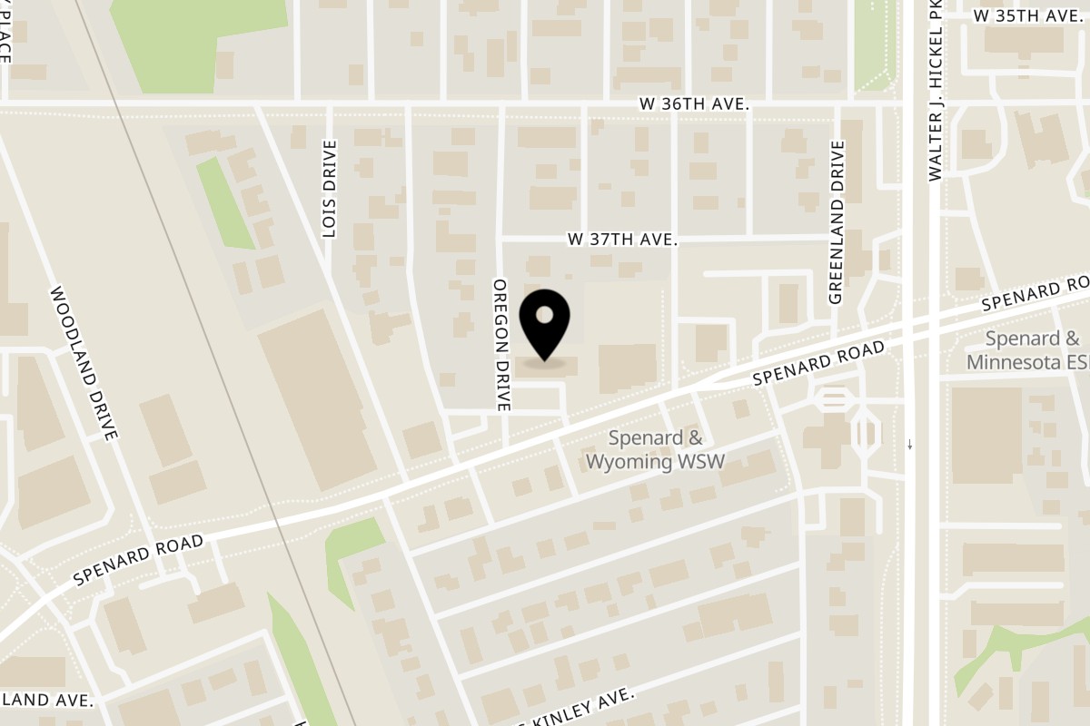 Map showing the location of Pho Lotus on 3826 Spenard Rd in Anchorage